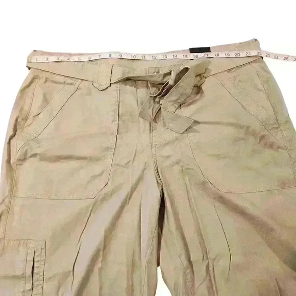 NEW NWT Lane Bryant Women's Tan Canvas Cargo Capri Pants Size 22 $70 - Picture 5 of 10